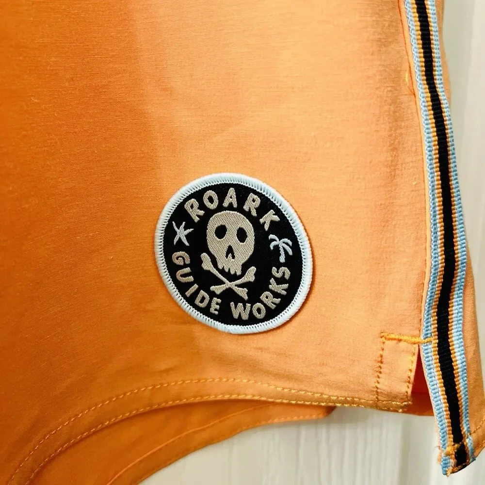 Roark Chiller Mixtape‎ 17” Boardshorts Orange Men's 36 Swim Trunks Shorts RB454